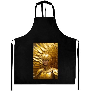 Discover Golden Valor: The Resolute Warrior Aprons