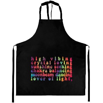 Discover High Vibing Crystal Loving Sunshine Seeking Chakra Aprons