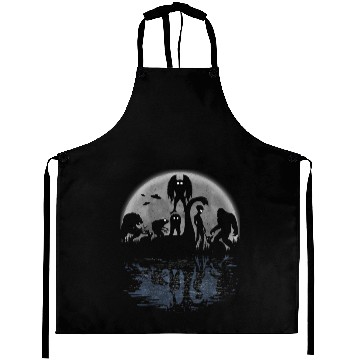 Discover Bigfoot Loch Ness Monster Moth And Aliens Cryptid Aprons