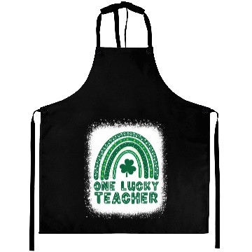 Discover One Lucky Teacher St Patrick'S Day Rainbow Aprons