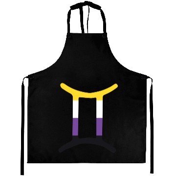 Discover Non Binary Gemini Sign Non Binary Pride Aprons