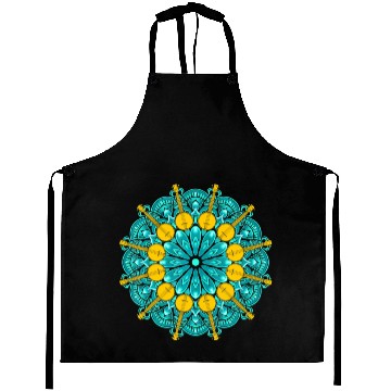 Discover Banjo Mandala Bluegrass Mindfulness & Nature Aprons