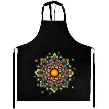 Discover colorful gothic rosette church window ornament Aprons