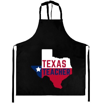 Discover Texas Teacher Life Flag Style Aprons