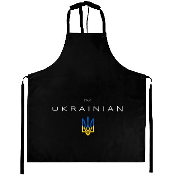 Discover I am Ukrainian - I am from Ukraine Trident Flag Aprons