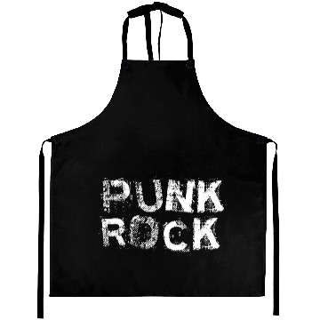 Discover PUNK ROCK Text Aprons