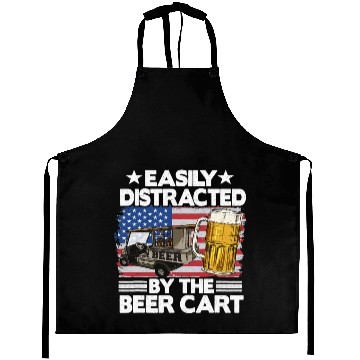 Discover Halloween Easily Distracted By The Beer Cart Golf Aprons