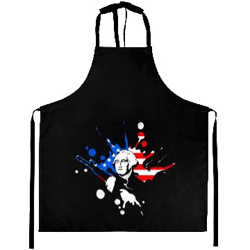 Discover Merica George Washington Independence Day Aprons
