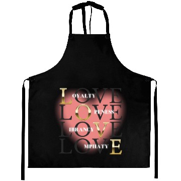 Discover LOVE Motivational Quotes Aprons