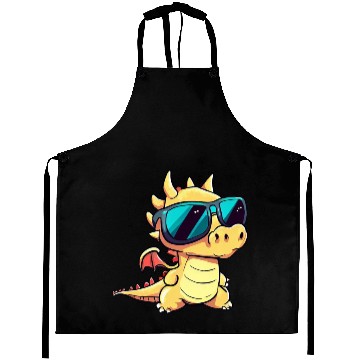 Discover Cute Baby Dragon Puppy Aprons