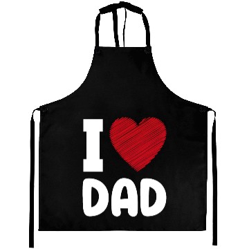 Discover I Love Dad Aprons