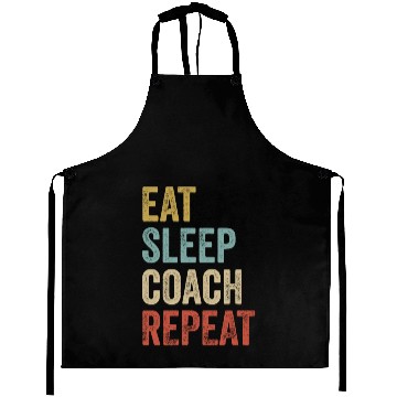 Discover Eat Sleep Coach Repeat Coach Aprons