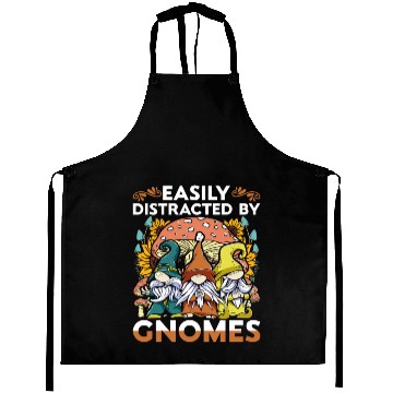 Discover Easily Distracted By Gnomes Garden Gnome Aprons