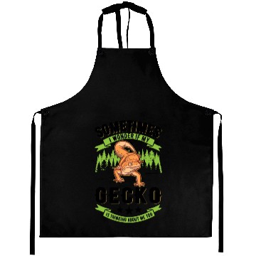 Discover Gecko Gift Leopard Aprons