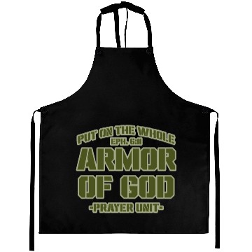 Discover Put On The Whole Armor Of God Prayer warrior Aprons