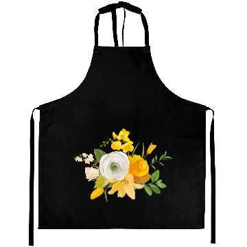 Discover Yellow Flower Aprons