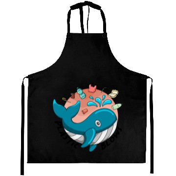 Discover Earth Day Plastic Blows Whale Lover Plastic Free Aprons