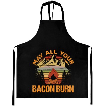 Discover May All Your Bacon Burn Lover Funny Sarcastic Aprons