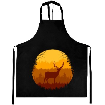 Discover Autumn Forest And Deer Aprons