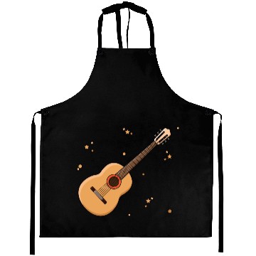 Discover Cute Guitar Player Gift Kids Print Aprons