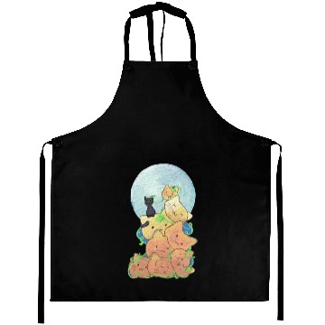 Discover Cat Pumpkin Pile Aprons