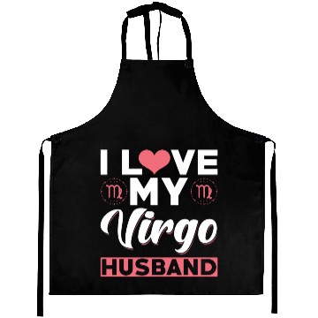 Discover I love my Virgo Husband Aprons