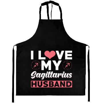Discover I love my Sagittarius Husband Aprons