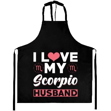 Discover I love my Scorpio Husband Aprons