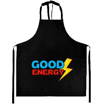 Discover GOOD ENERGY- Flash Of Lightning Yellow Aprons