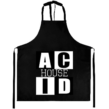 Discover ACID HOUSE music logo Aprons