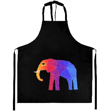 Discover Colorful Abstract Elephant Aprons