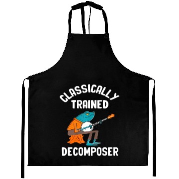 Discover Classically Trained Decomposer Funny Frog Playing Aprons