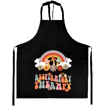 Discover Reratory Therapy Groovy Retro Vintage Rainbow Aprons