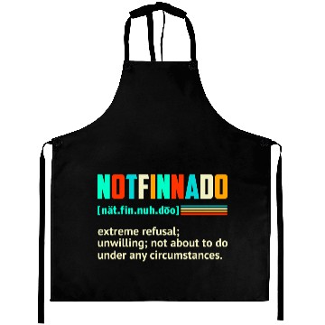Discover Retro Vintage Notfinnado Definition Aprons