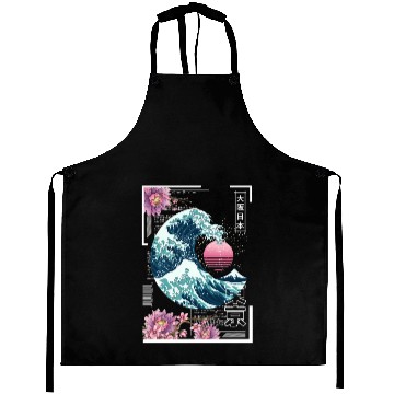 Discover Vaporwave Synthwave 80'S Japan Japanese Great Aprons