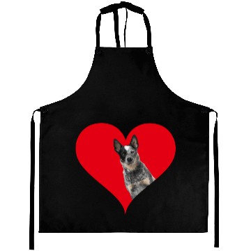 Discover Heart Shape Australian Cattle Dog'S Day Aprons