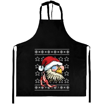Discover Ugly Usa Flag Bald Eagle Aprons