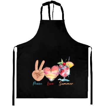 Discover peace love summer Aprons