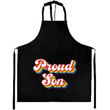 Discover Proud Son Lgbtq Rainbow Aprons