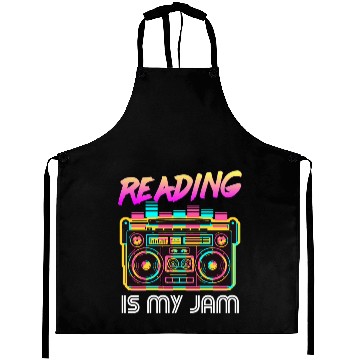 Discover Back To School Retro Reading Is My Jam 80S Teacher Aprons