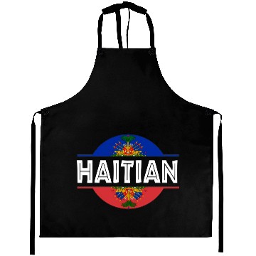 Discover Haitian Flag Haiti Coat Of Arm Ayiti Day Pride Aprons