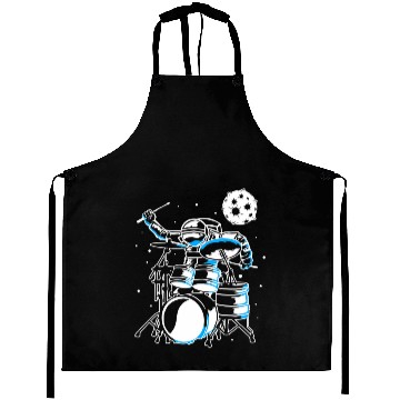 Discover Astronaut In Space With Drum Kit Percussion Drums Aprons
