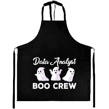 Discover Data Analyst Boo Crew Halloween Ghosts Aprons