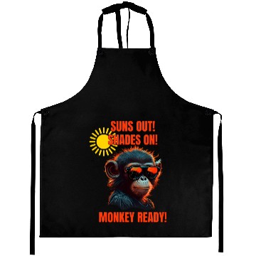Discover Suns Out Shades On Monkey Ready Aprons