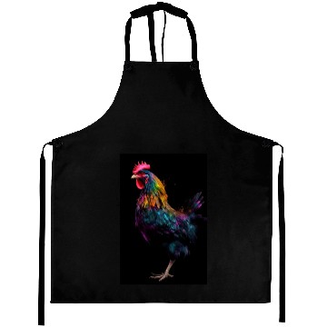 Discover Chicken Colorful Farmer Aprons