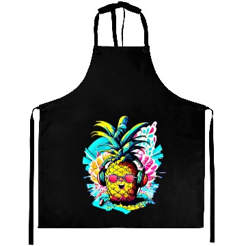 Discover Tropic Beats: Pineapple Party Vibes Aprons