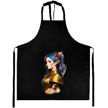 Discover Artistic Comic Style Nordic Medieval Fantasy Woman Aprons