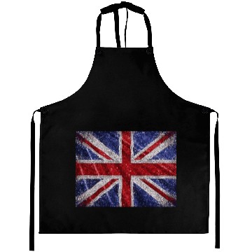 Discover Union Jack Retro British Flag Great Britain UK Aprons