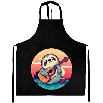 Discover Sloth with Guitar in Sunset Aprons