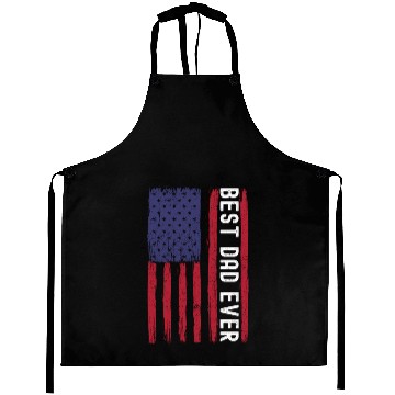 Discover Best Dad Ever, Grudge USA Flag, Funny Dad Aprons